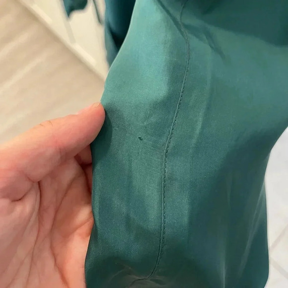 Classic Green Trench Coat - Women's Belted Trench - Picture 10 of 11